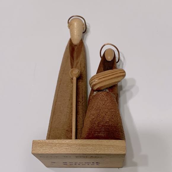 Small wood nativity set made Poland - Picture 2 of 8